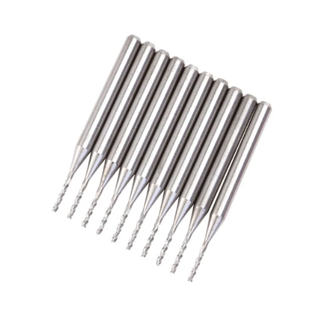 

10pcs 1.0mm Carbide PCB End Mills Endmills