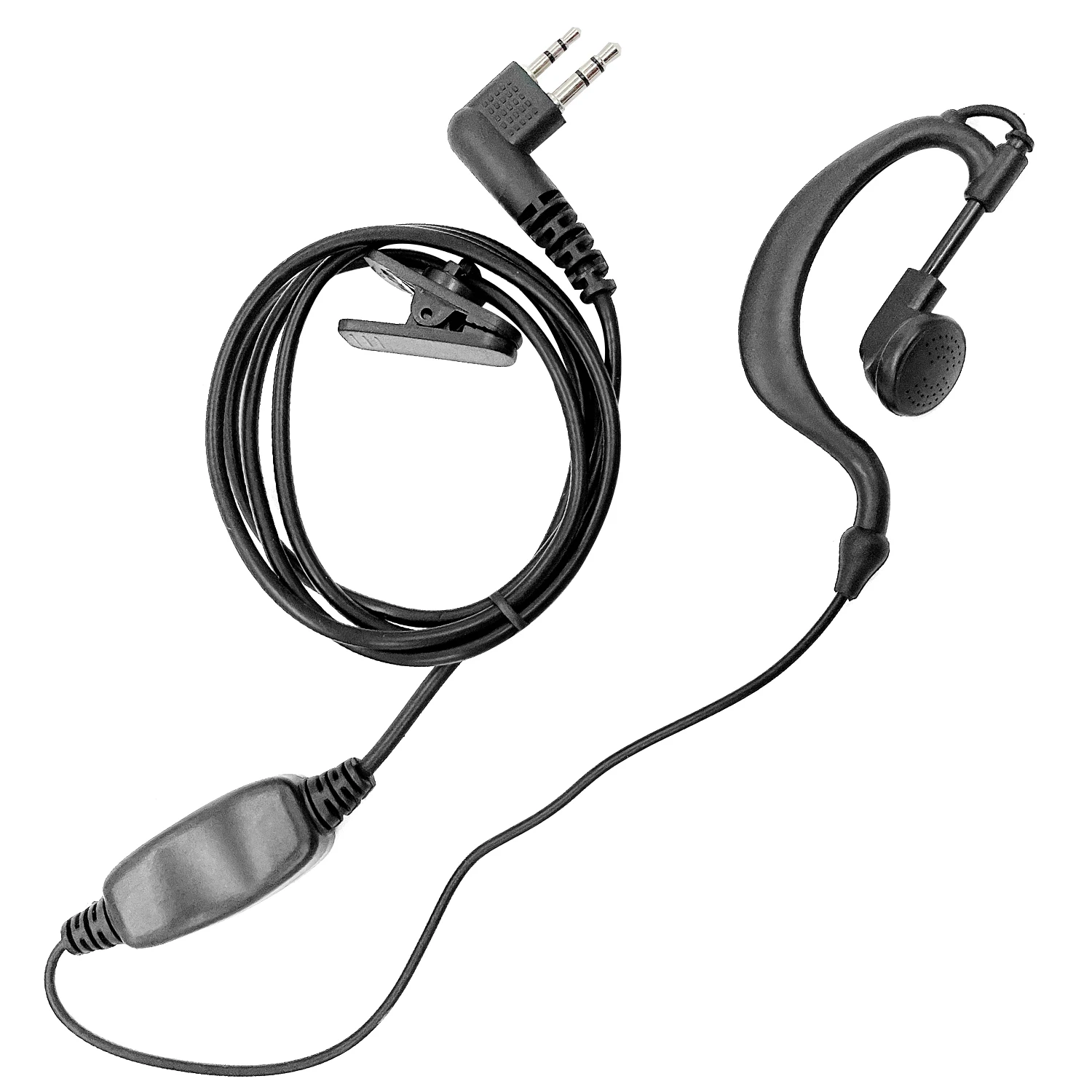 PTT MIC G Shape Earpiece Headset for Hyt TC500 Walkie Talkie Ham Radio Hf Transceiver Handy