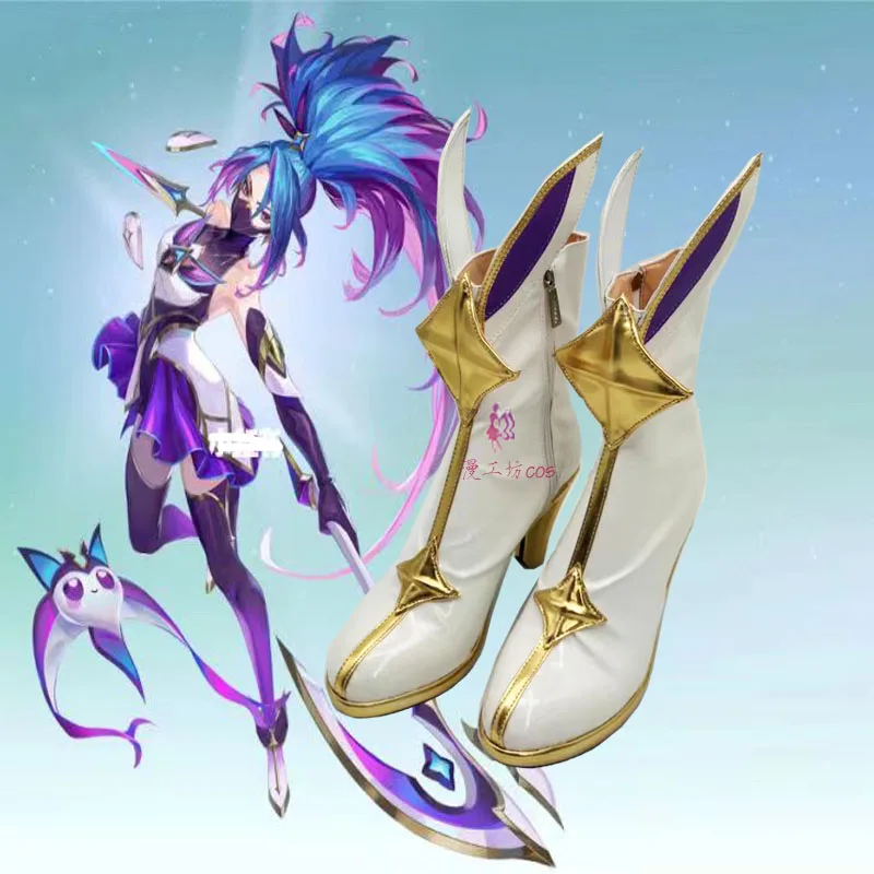 

Game LOL KDA The Rogue Assassin Akali Cosplay Women Cosplay High Heel Boots Shoes Cos Accessory Halloween Christmas Party