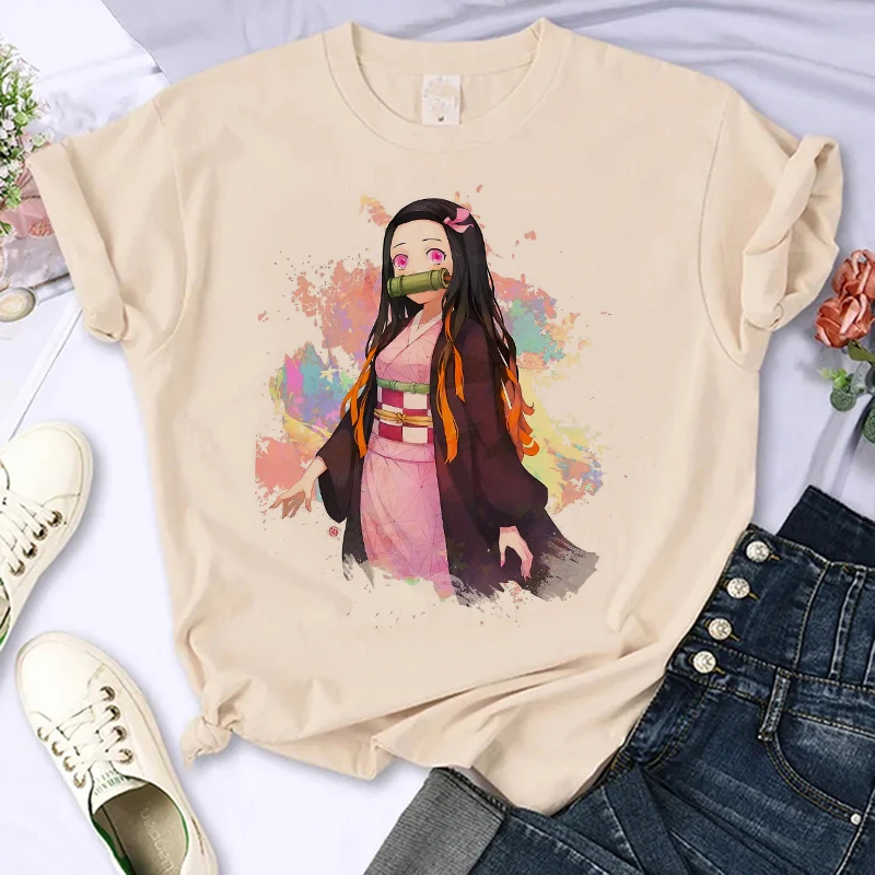 Женская футболка в стиле аниме Demon-skimming