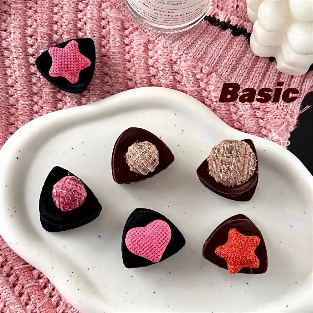 

Fashion Hair Clip For Women Girls Hair Accessories Cute Flocking Heart Velvet Small Hair Claw Children's Cat Ear Hairpin