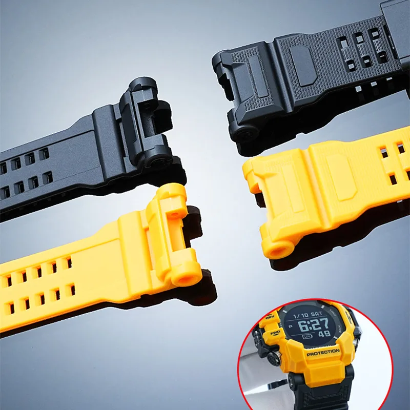 Фото Силиконовый ремешок для часов GPR-H1000 для часов Casio 3554 GPS с функцией измерения пульса и фотокинетическим датчиком GPR-H1000-1JR/9JR, мужской браслет из полимерной смолы №4