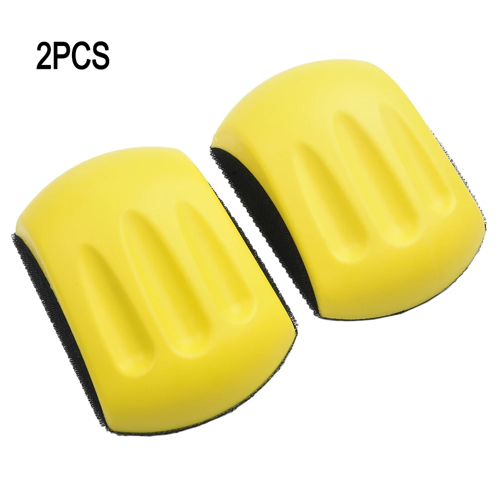 

2pcs Sanding Disc Hand Sanding Block Backing Plate Polishing Pad With Hook And Loop Discs PU Foam Sanding Disc Abrasive Tools