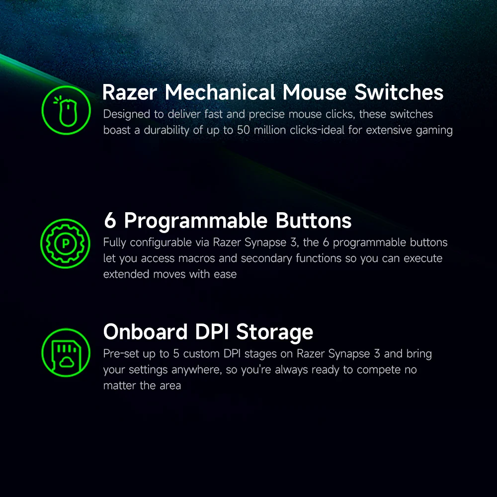 Мышь Компьютерная Razer Basilisk X Беспроводная игровая 16000DPI 6 программируемых кнопок |