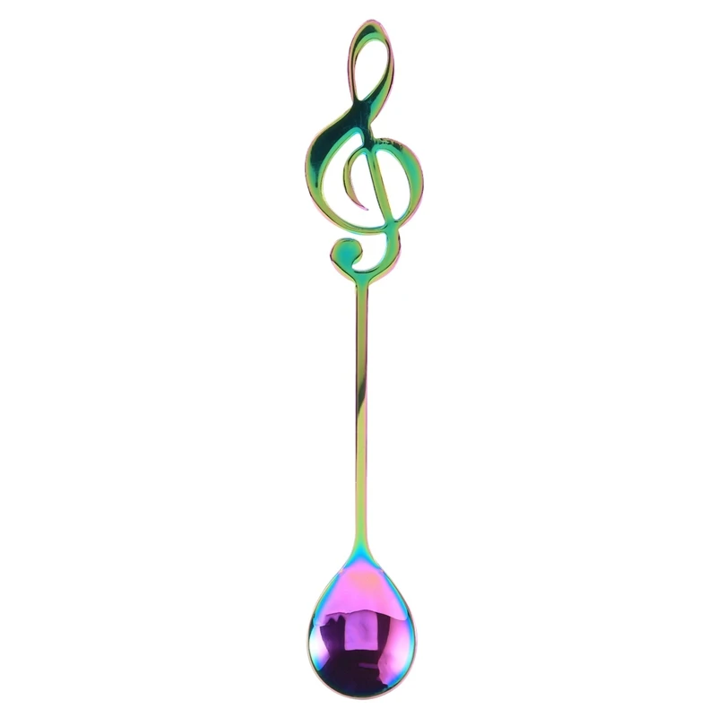 

Ложки для музыкальных нот, 12 шт. в упаковке, креативные милые чайные ложки 18/10 из нержавеющей стали, кофейные ложки в форме музыкальных нот