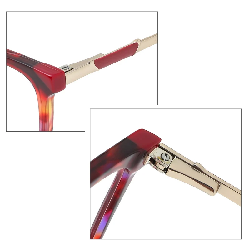 Ceofy ацетатная Женская оправа для очков винтажная квадратная Повседневная