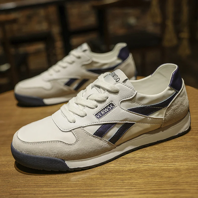 

Autumn Young Boy Casual Shoes Suede Leather Men Casual Flats Shoes Lace Up Mens Fashion Footwear Comfortable Walking Shoes Mens