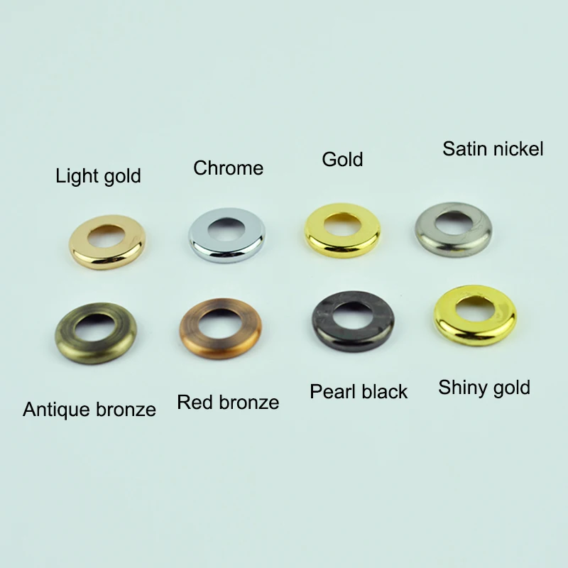 Плоская крышка из атласного никеля и золотого хром под старину металлическое