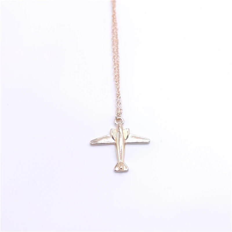 

30Pcs Trendy Clavicle Necklace Cute plane model pendant Men's or women's necklace Wholesale