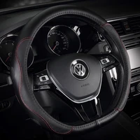 for volkswagen leather steering wheel cover universal anti slip and sweat absorption suitable car interior accessories