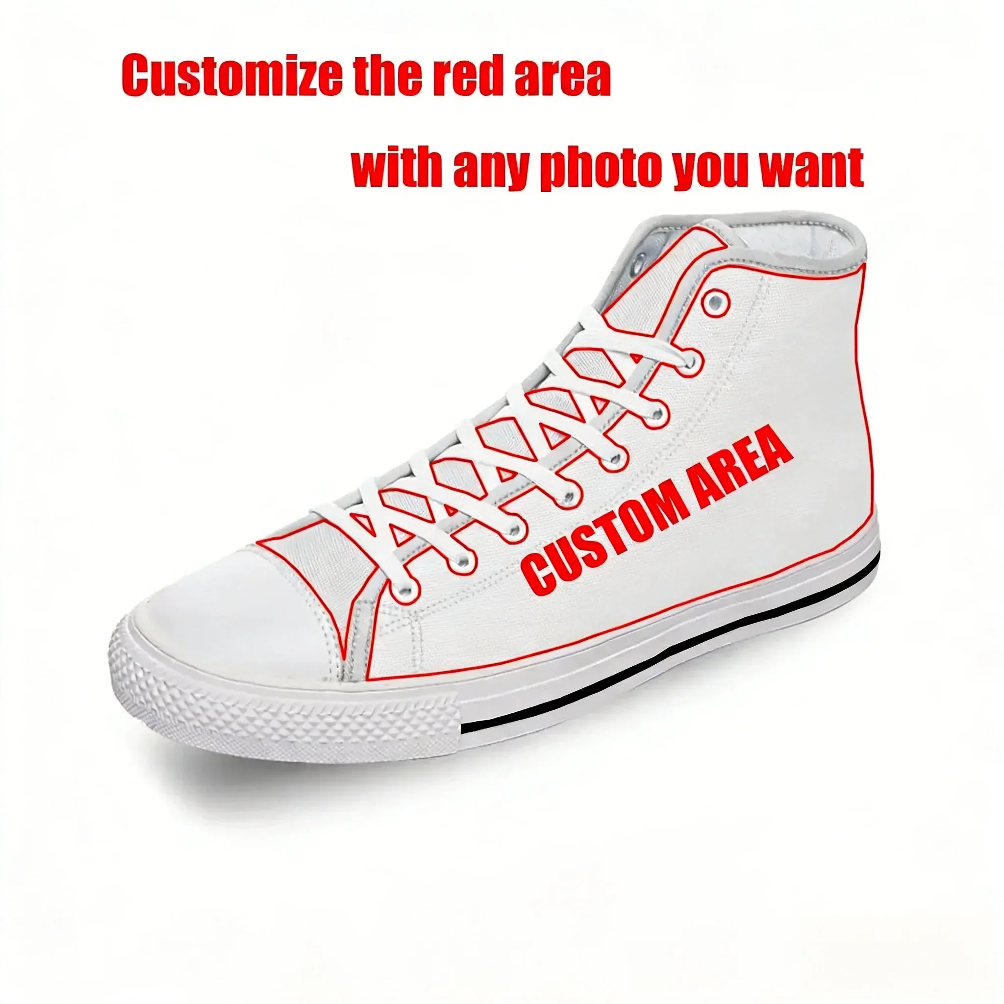 Фото Кроссовки Master Detective Archives RAIN CODE High Top: высококачественные кеды из канваса для мужчин и женщин, повседневные, на заказ №3