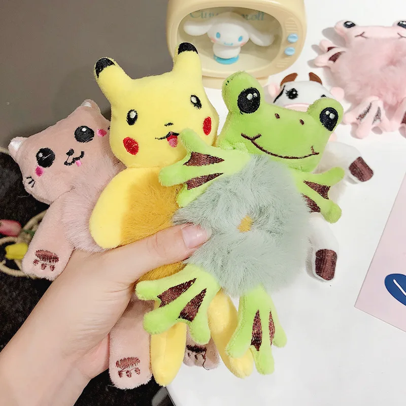 

Cute Plush 2022 Frog Hair Rope Fashion Women Hair Scrunchies Girls Elastic Hair Band Hair Ring Ponytail Holder Hair Accessories