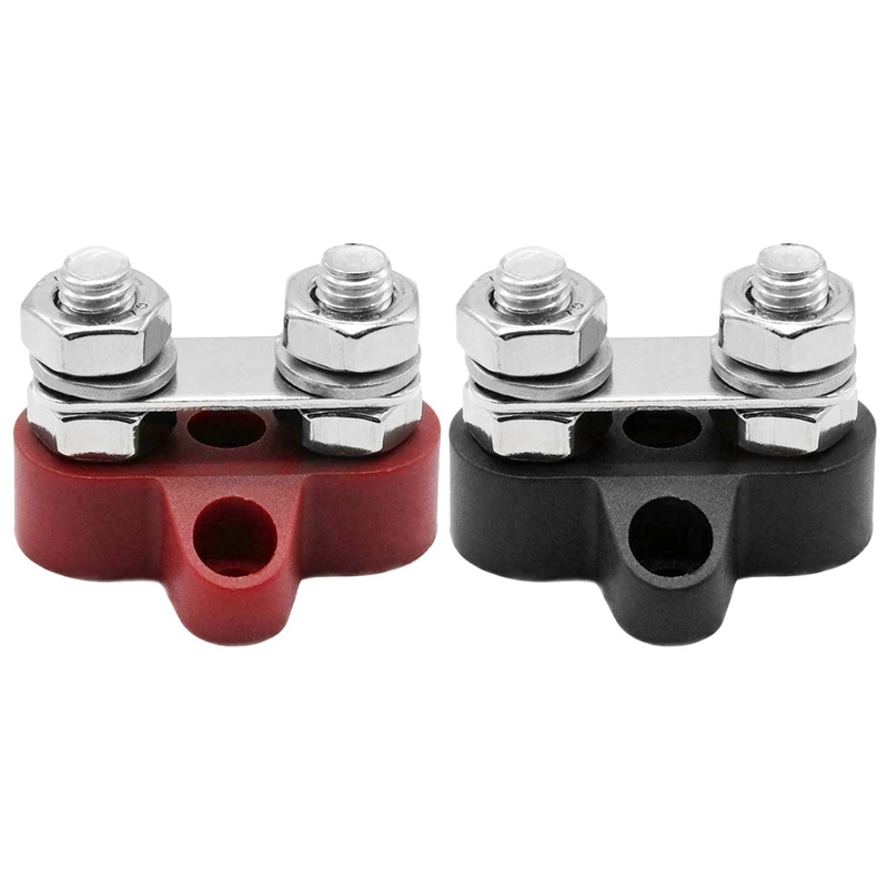 

Car Bus Bar Power Cable Terminal Blocks Heavy Duty M8+M8 Positive Power Distribution Studs Accessories For Truck RV Yacht