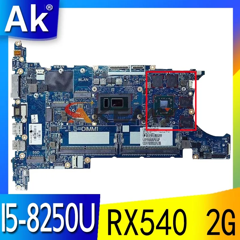 

L16119-601 6050A2945601-MB-A01 для ноутбука HP EliteBook 850 G5 840 G5 материнская плата MB I5-8250U RX 540 2G DDR4