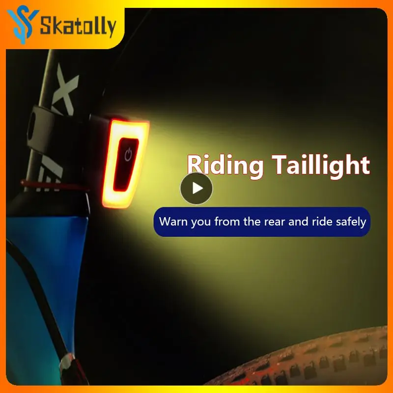 

Cycling Bike Light Waterproof USB Rechargeable Taillight Lantern Flashlight For Bicycle Helmet LED Safe Night Riding Tail Lights