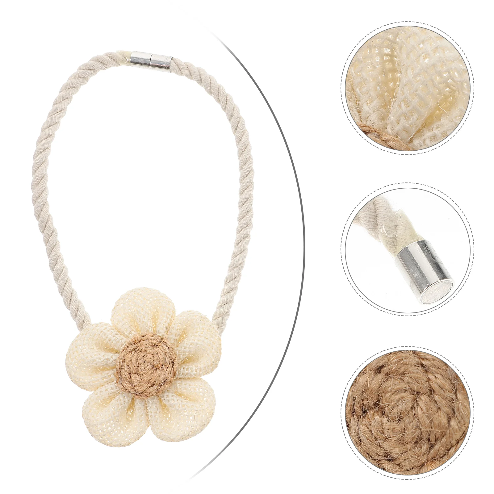 

2 Pcs Magnetic Curtain Tiebacks Curtain Ties Magnetic Curtain Tiebacks Magnetic Curtain Fixing Strap Curtains Holdback