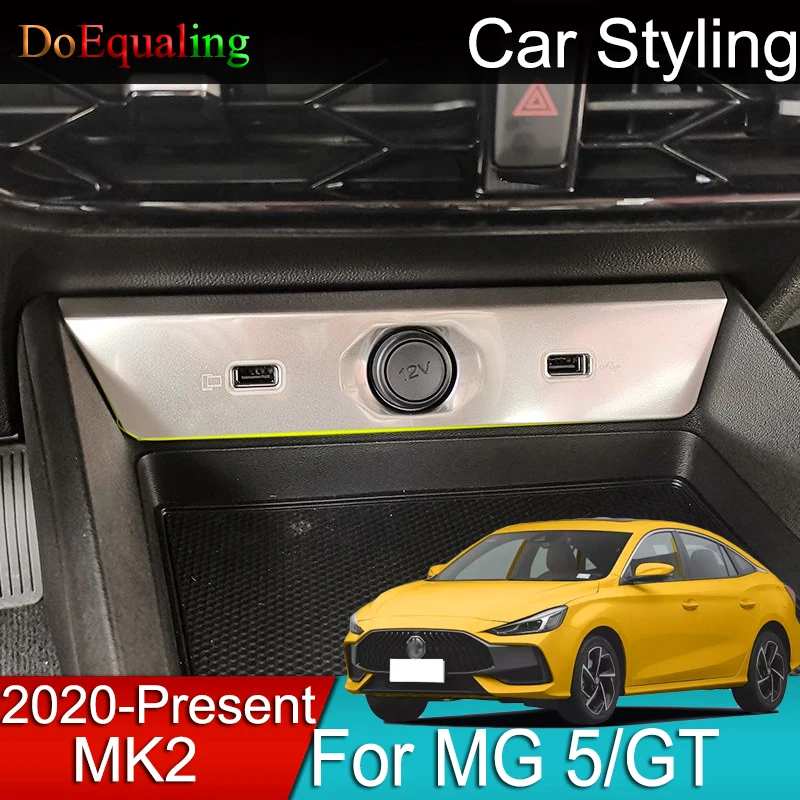 

Car Front Row USB Interface Frame Control Charging Port Socket Accessories for MG 5 MG5 MGGT GT 2nd 2022 2021 2023 Interior