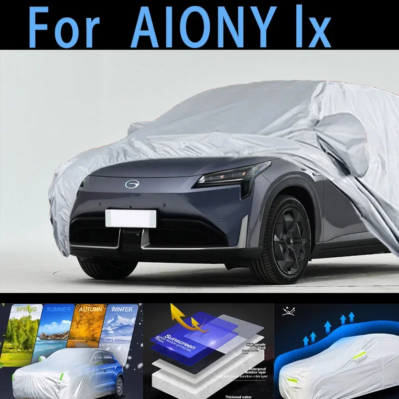 Фото Для AIONY Ix автомобильный защитный чехол, защита от солнца, защита от дождя, защита от ультрафиолета, защита от пыли, защита от автомобильной краски №1