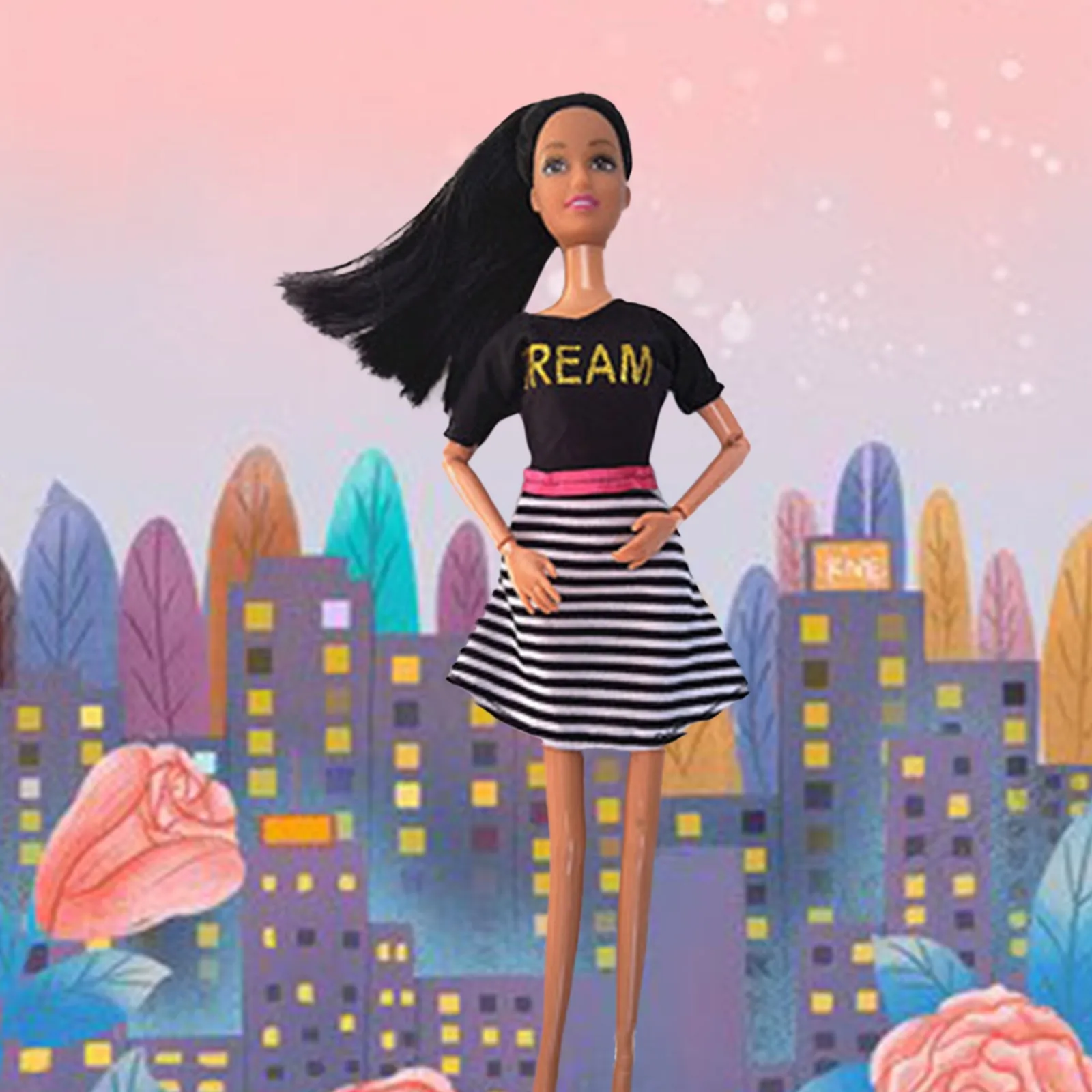 

Black Lifelike Play Dolls Dolls Play African Baby Girl American 35cm Dolls Garage Kits Anime Action Figures for Boys