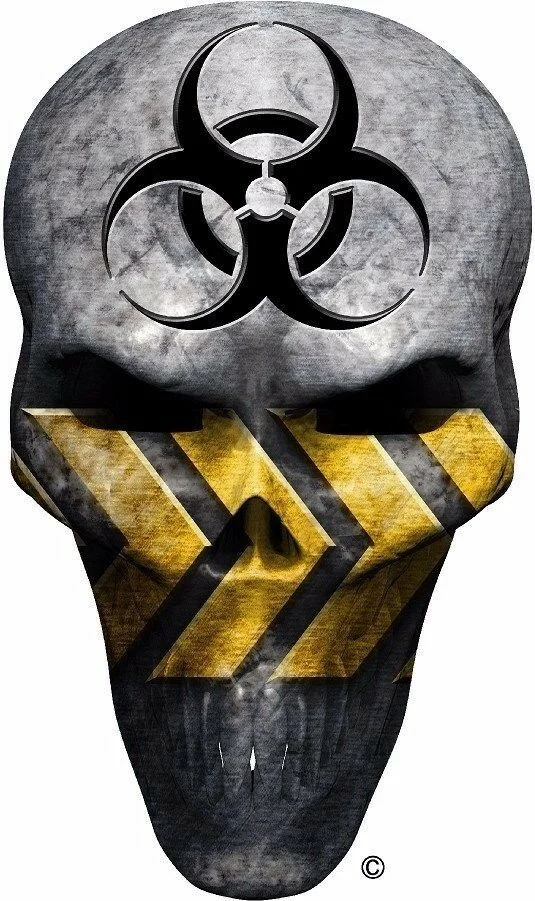 

Для предупреждения, череп, био аварийное окно, картинг, гольф-карта, виниловая графическая наклейка