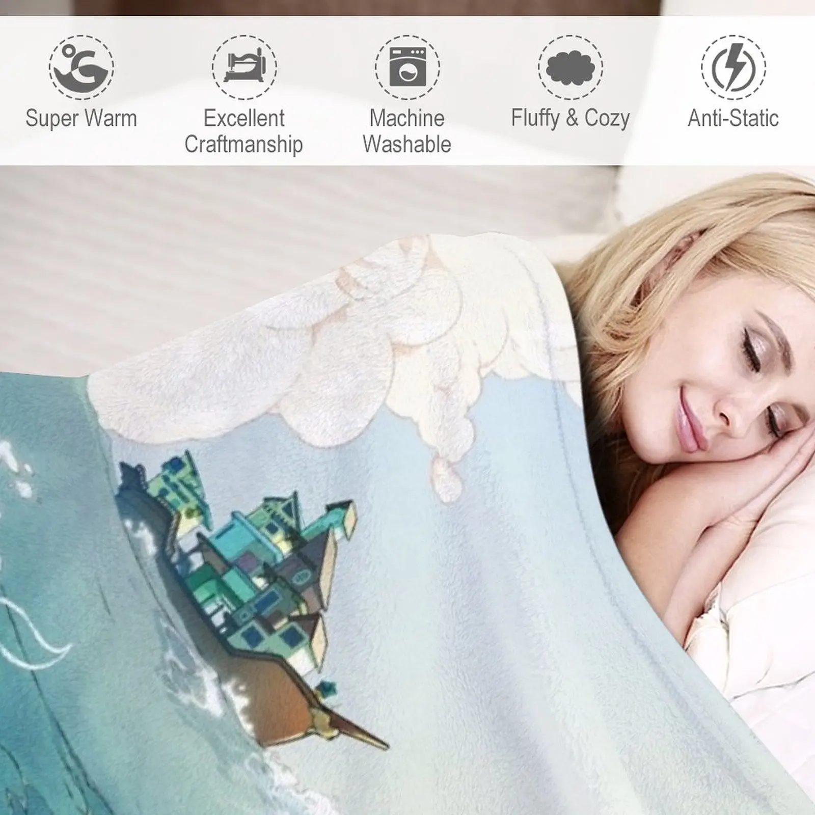 Плед для лодки Spiritfarer покрывала кровати одеяла туристическое одеяло детское