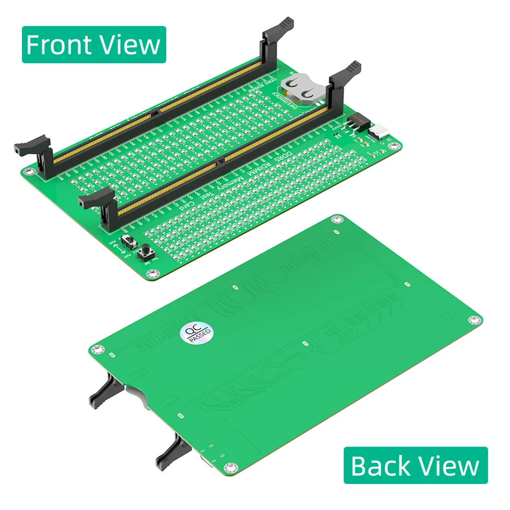 Тестер памяти DDR5 RDIMM/UDIMM со светодиодными индикаторами и длинной защелкой