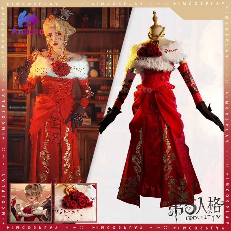 

Doctor Emily Dyer Cosplay Costume Identity V Cosplay Costume Game Identity5 Risktaker Cosplay Suit Red Plush Party Skirt