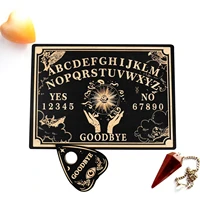 sun pendulum dowsing board set for divination message board carven wooden board metaphysical altar wall sign decoration
