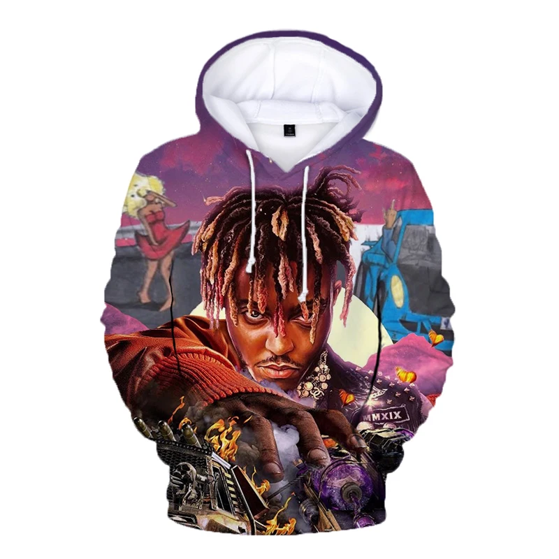 

New RIP Juice Wrld 3D Printed Hoodie Juice Wrld 999 Hip Hop Hoodies Sweatshirt Men Women Pullover Hooded Harajuku Oversized Tops