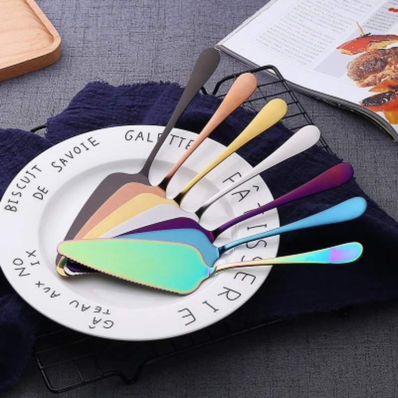 1Pc  Stainless Steel Cake Shovel Knife Pie Pizza Cheese Server Divider Knives Baking Tools