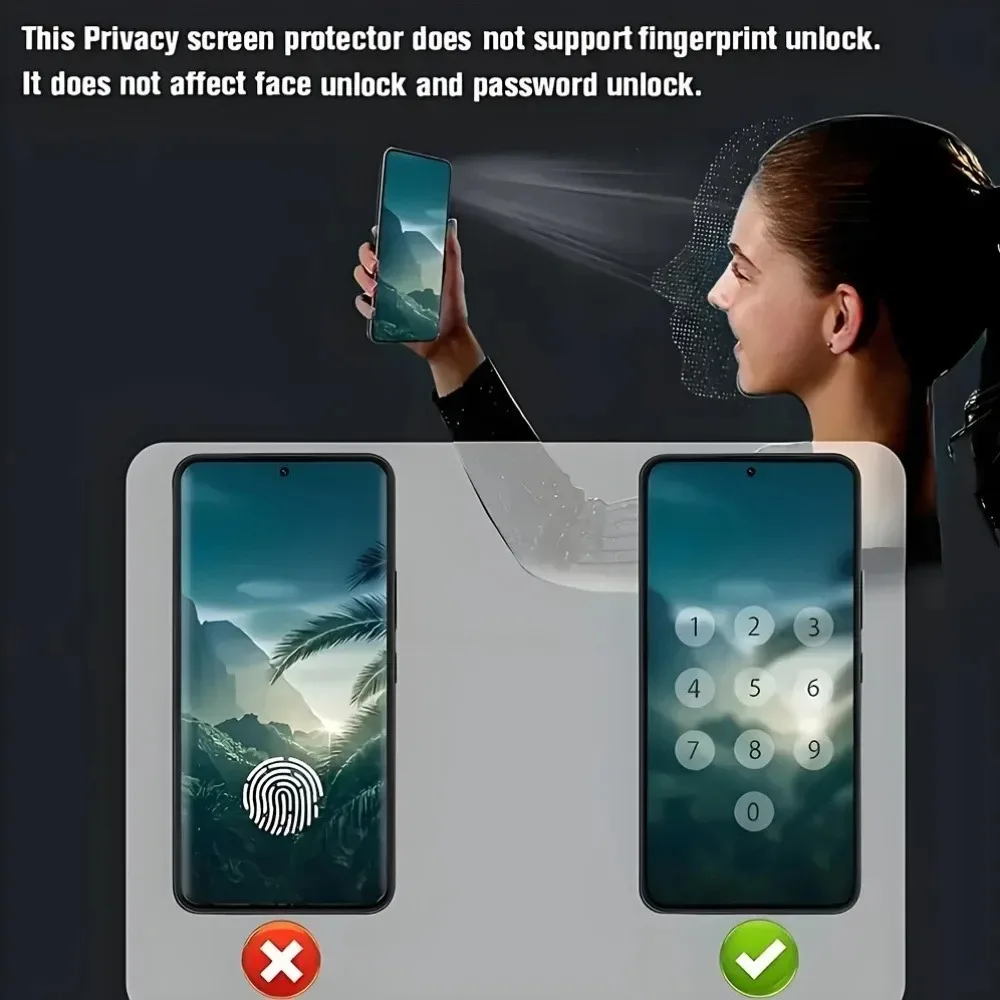 5 шт. защитного стекла для HUAWEI Pura 90 90 Pro с функцией конфиденциальности, антишпионская защита экрана для HUAWEI Pura 90 Pro Max с защитой от синего излучения. (art.: 3920dd13ec6da) - 3920dd13ec6da