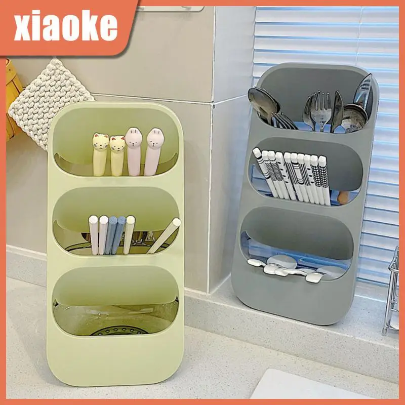 

Pet Pp Dapper Chopsticks Storage Box Fresh And Simple Household Countertop Simple Color Easy To Take Chopsticks Rack