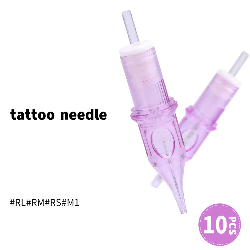 

10pcs/box Disposable Permanent Makeup Tattoo Cartridge Needle RL/RM/M1/RS Tattoo Gun Supplies 1/3/5/7/9/11/13/14RL