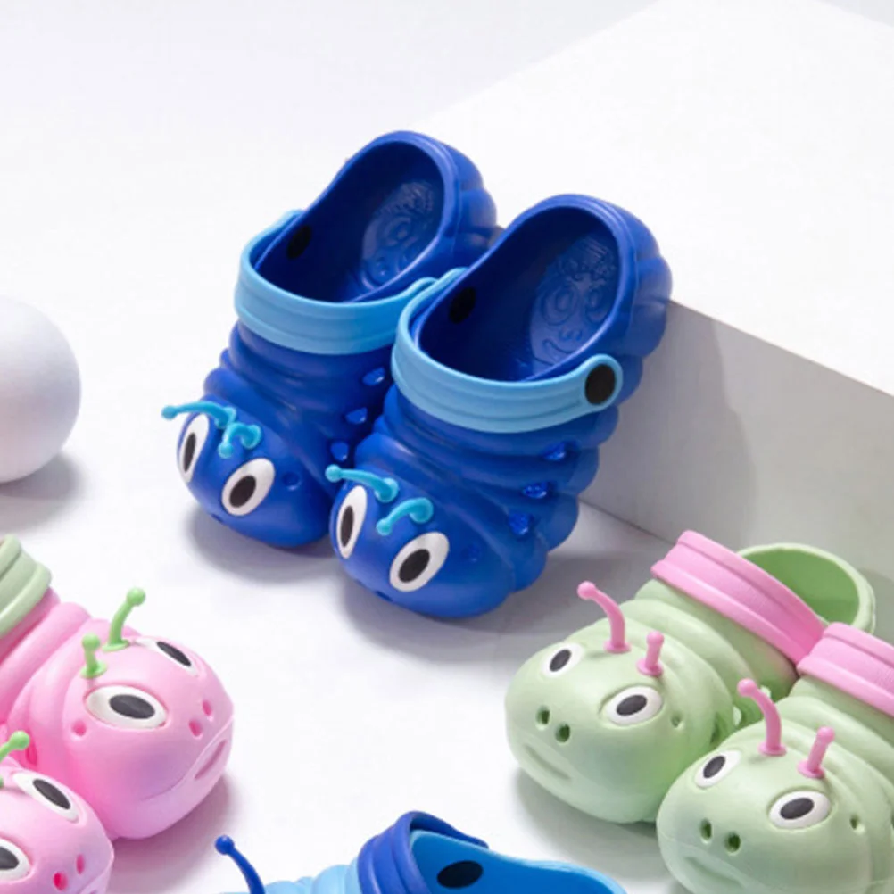 

Soles Kids Beach Shoes Children Cartoon Caterpillar Slippers Boys Sandals Summer For