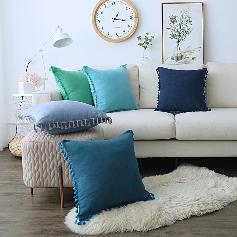 

Suede Cushion Cover Decorative Nordic Pillow Case Covers Home Decor Living Room Decoration Sofa pillowcases 30×50 45×45 cm