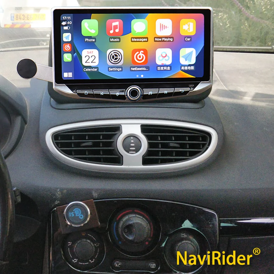 

10.88inch Qled Screen For Renault Clio 3 2005-2014 Car Radio Navigation GPS Bluetooth Carplay Stereo Android 12 Video Player