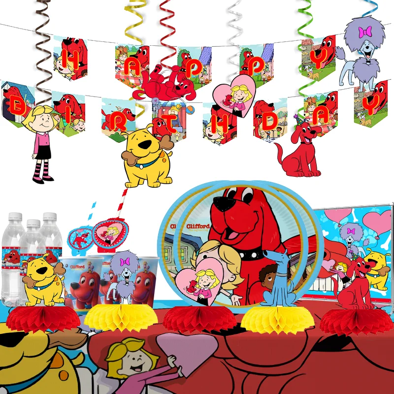 Мультяшный клиффорд большая красная собака тематические принадлежности для