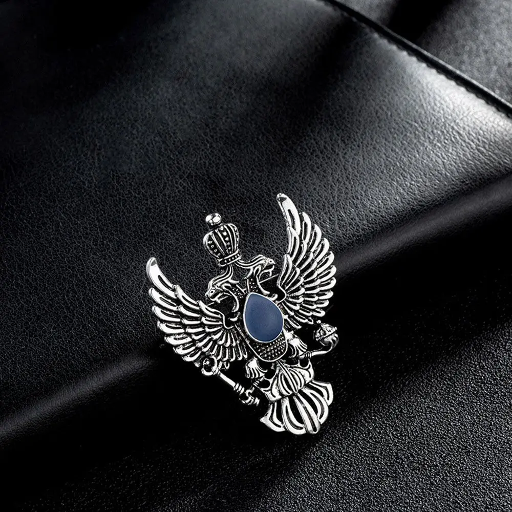 

Lapel Pin Men's Badge Crown Medal Angel Wings Double-headed Eagle Brooches Fashion Accessories Brooch Pins Jewelry