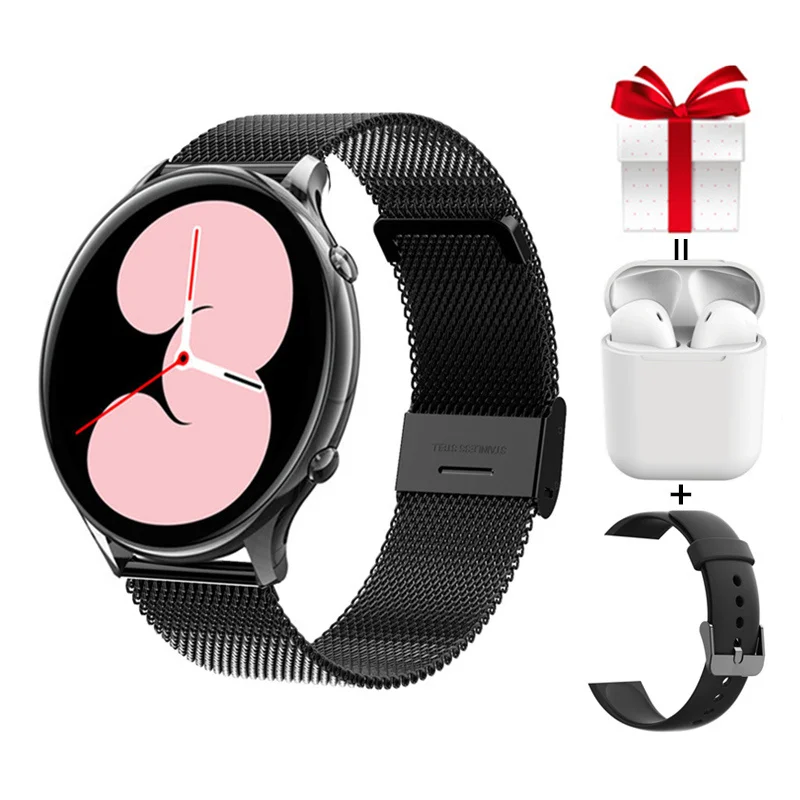 

Золотые Смарт-часы для женщин, уведомление Whatsapp, фитнес-трекер, монитор температуры, прогноз погоды, женские Смарт-часы