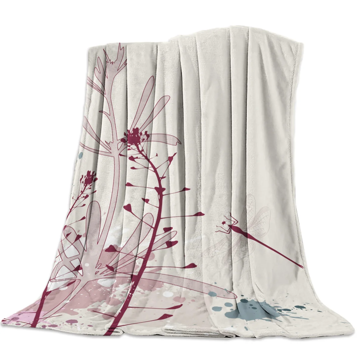 

Dragonfly Wings Ink Love Is A Natural Angel On Bedspread Blankets Coverlet Throws Throw Cover Wrap Hypoallergenic Your Shoulder