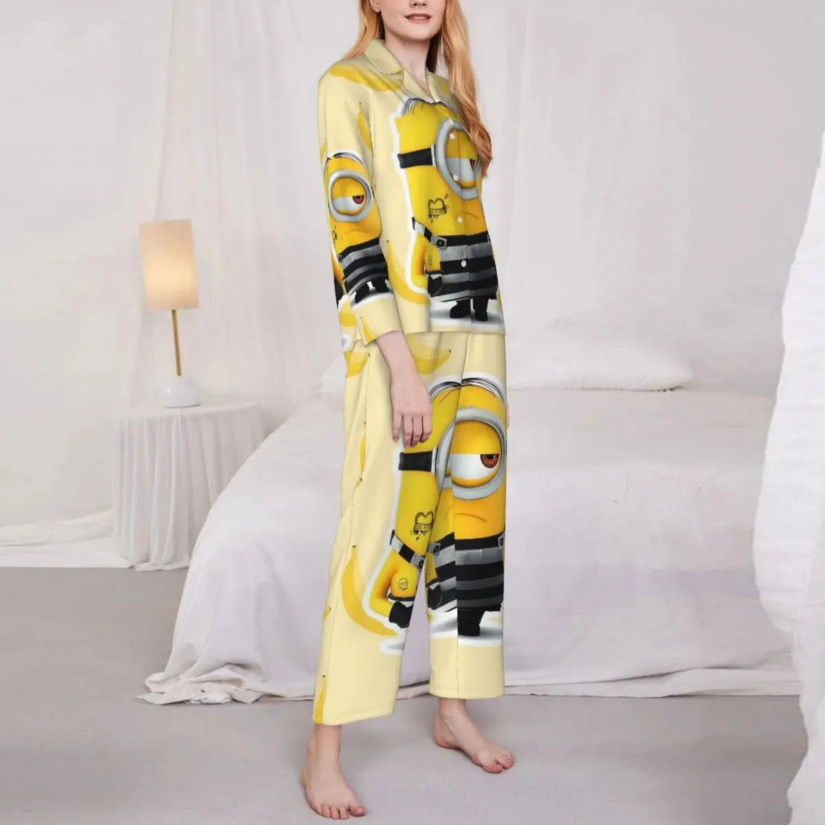 Женские пижамы Minions комплект из 2 предметов домашняя одежда женская пижама