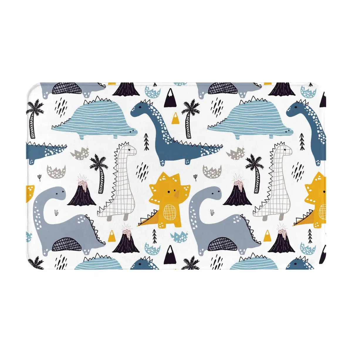 

Dinosaur The Door Mat Traps Dirt And Debris Keeping Floors Cleaner Non-Slip Play Mats Ensure A Safe Environment For Kids Fashion