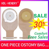 10pcs one piece colostomy bags disposable ostomy drainable single tie pouch kit