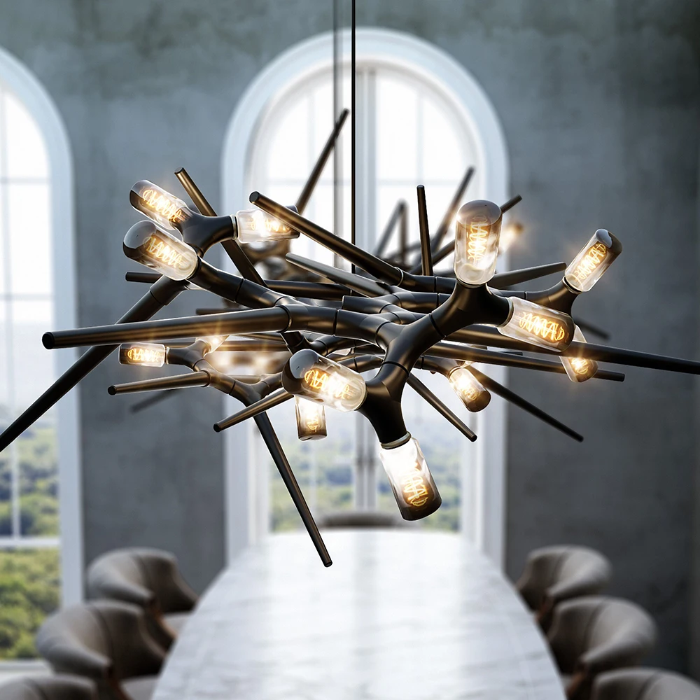 

Modern Thorn Chandeliers Designer Lighting Creative LED Pendant Light Lamps for Living Room Villa Lobby Lustre Lampadario