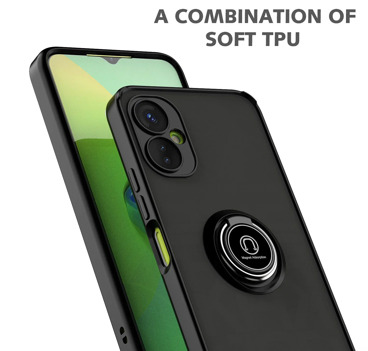 Металлический кольцевой держатель противоударный чехол для Tecno Spark 9 10 Pro 10C 20C Go 2023