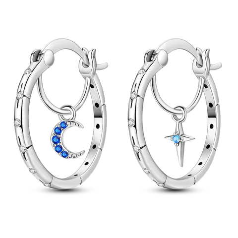 Серьги-кольца из серебра 925