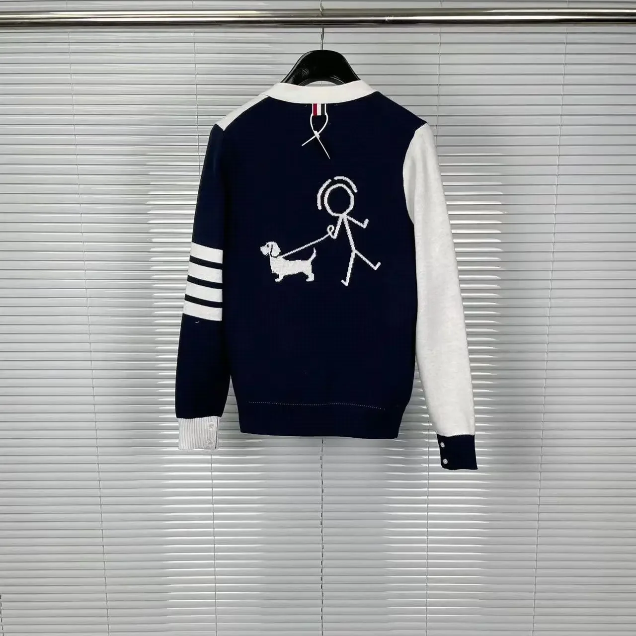 TB Toms осень/зима новый вязаный кардиган с v-образным вырезом унисекс повседневный