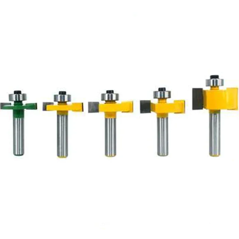 1 шт. 8 мм хвостовик Т-образная фреза с подшипником для деревянных пазов