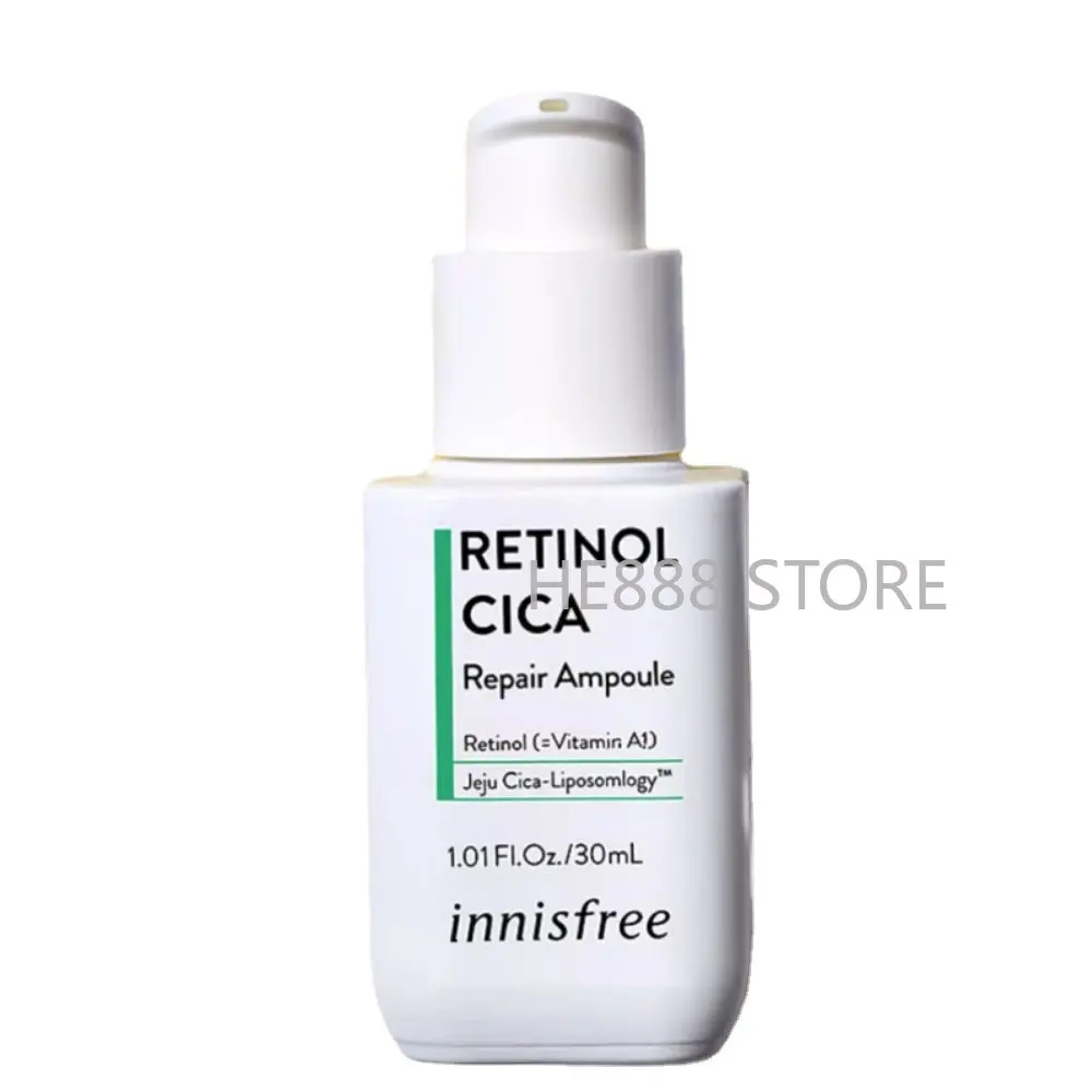 

Innisfree Retinol CICA Centella Asiatica Repair Ampoule Serum 30ml Oil-Control Acne Treatment Essence Soothing Korean Skin Care