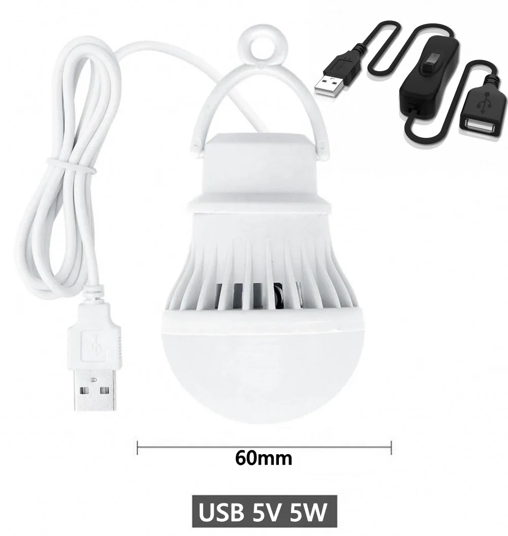 

7 Вт, 5 Вт, 3 Вт, USB-переключатель, лампа 5 В, портативный фонарь для кемпинга, светодиодный USB-светильник для чтения книг, светильник для наружного кемпинга, палатки